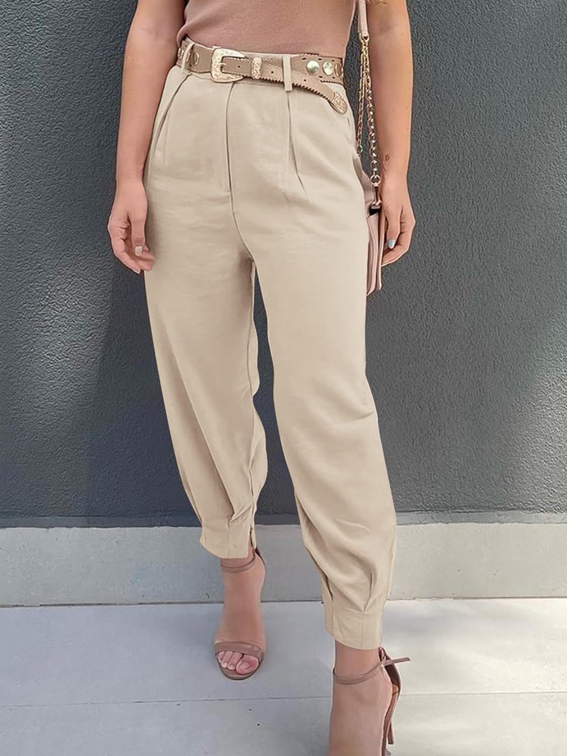 High Waist Cropped Pants 4fd022ac-201c-473e-8667-bc457804f1a7-Max Trendsi