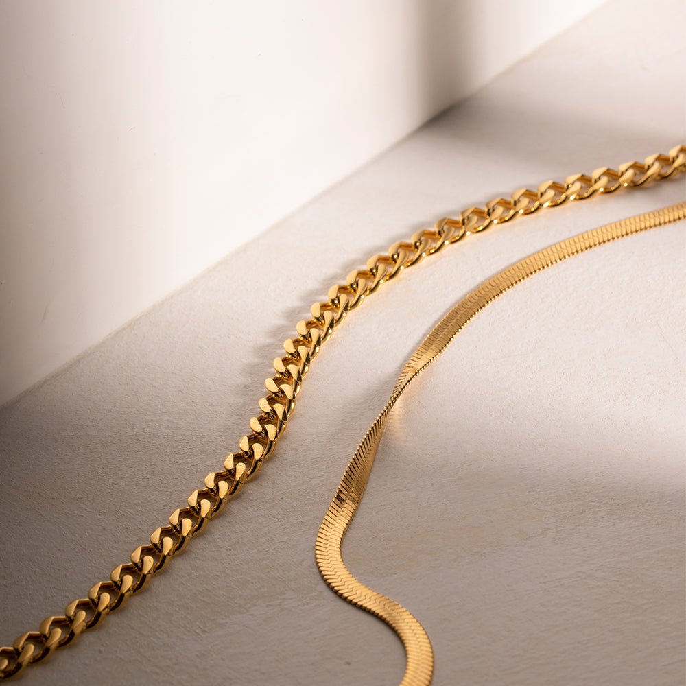 Glownestbest ® | 18K Gold-Plated Double Layered Necklace 51ee31e5-e990-4492-8f4d-ee80785a8c8b-Max Glownestbest