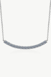 Sterling Silver Curved Bar Necklace Silver One Size 522ef30b67cd4648b2ad53a51f7f2e80-Max Trendsi