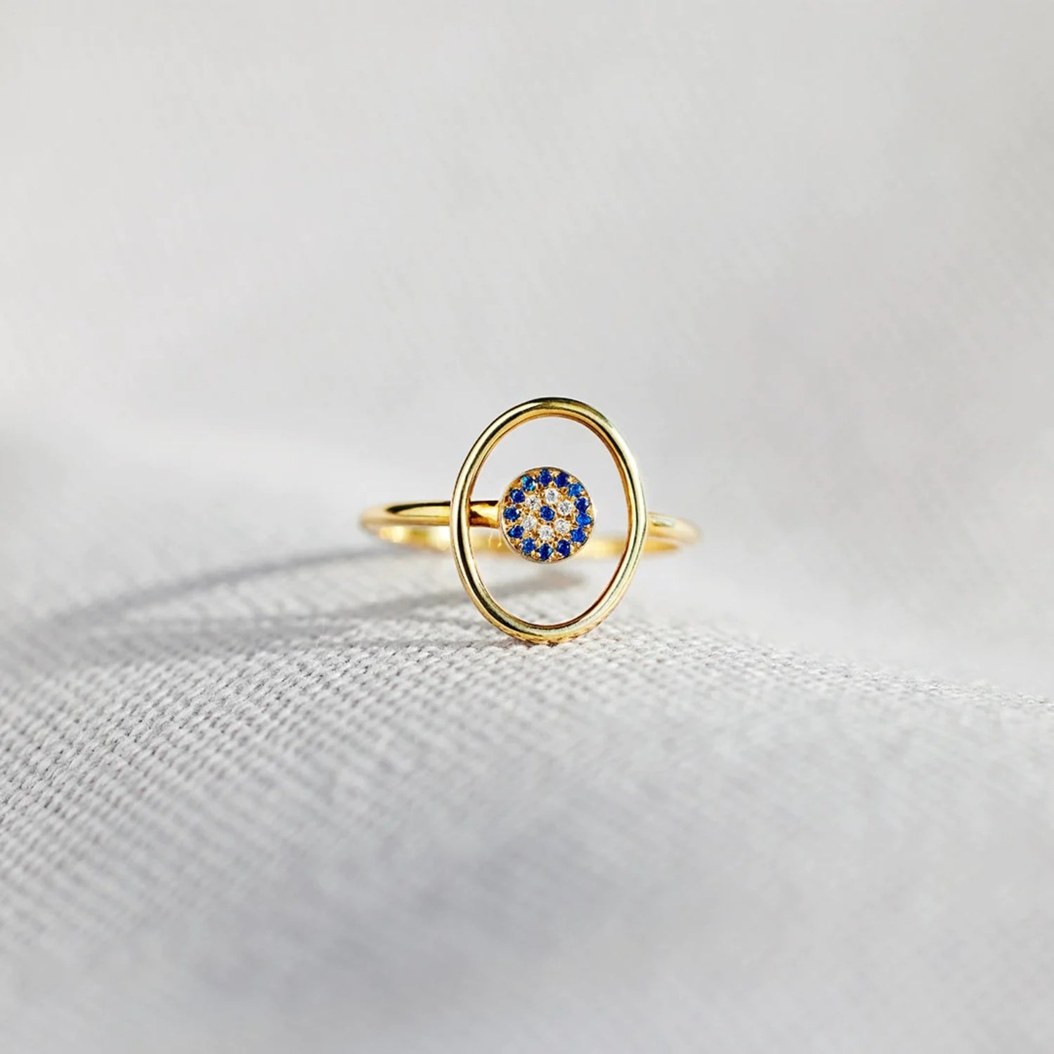 925 Sterling Silver Evil Eye Ring 54a55694-7de3-4508-abe6-350f7f652968-Max Trendsi