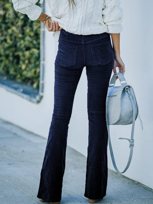 High Waist Bootcut Pants 54b019188d2f46fd807df0a88ed82e1d-Max Trendsi