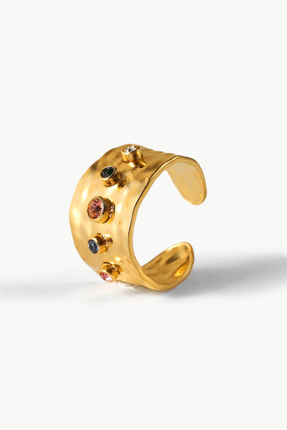 18K Gold-Plated Zircon Ring 55df99e18413424694d5c28ece455fc0-Max Trendsi