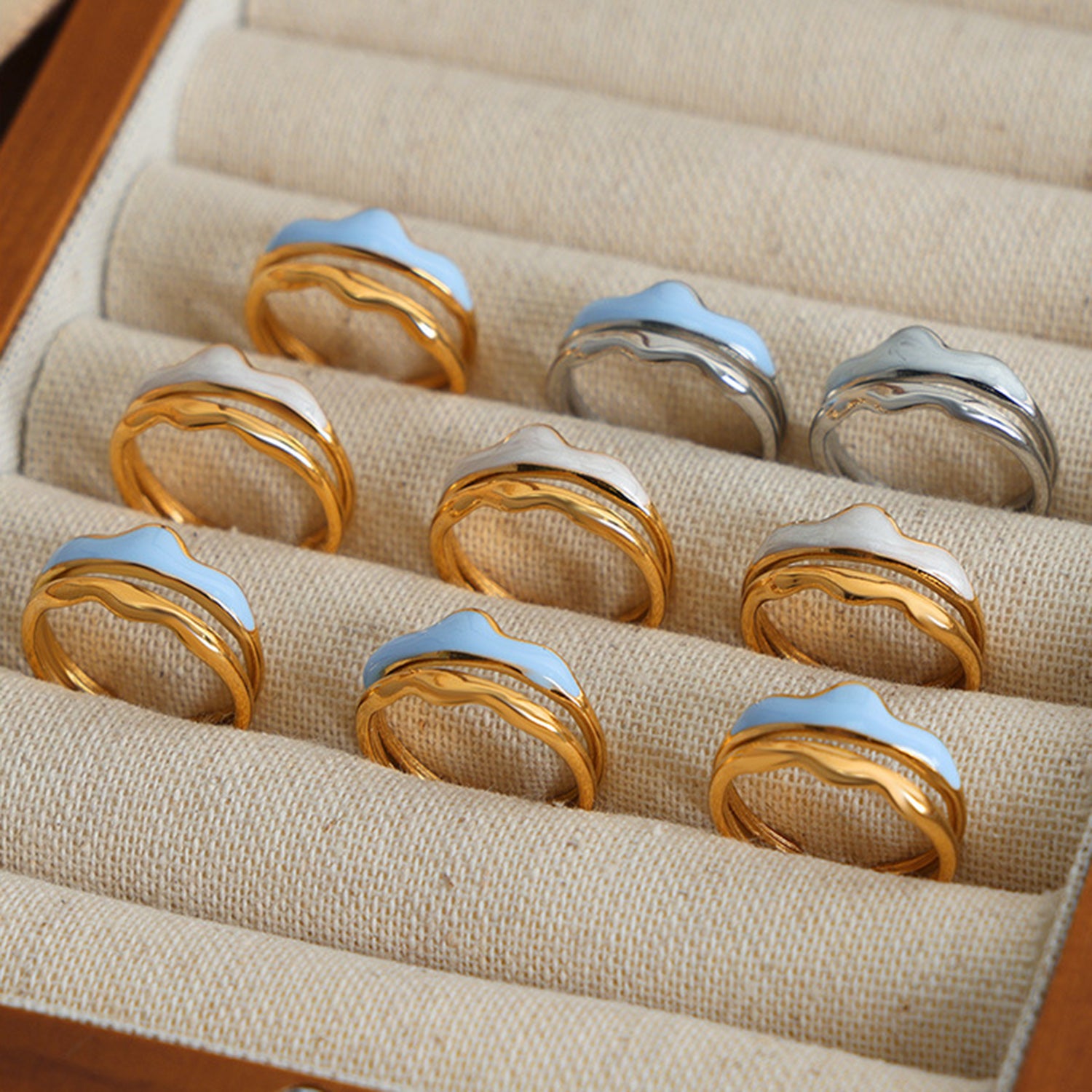 18K Gold-Plated Open Ring 56a966b0-ac79-4af5-b3aa-7b48bfa50436-Max Trendsi