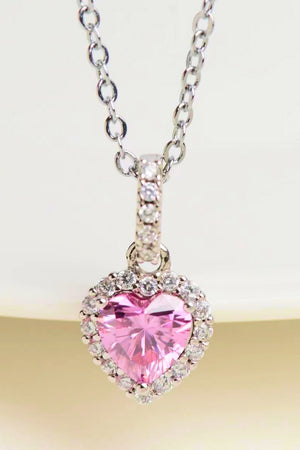 1 Carat Moissanite Heart Pendant Necklace 5702264085d74df98c0d054ece00e6e0-Max Trendsi