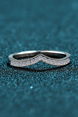 Minimalist Moissanite Rhodium-Plated Ring 581f77e29297425fa90e1f293c629de8-Max Trendsi