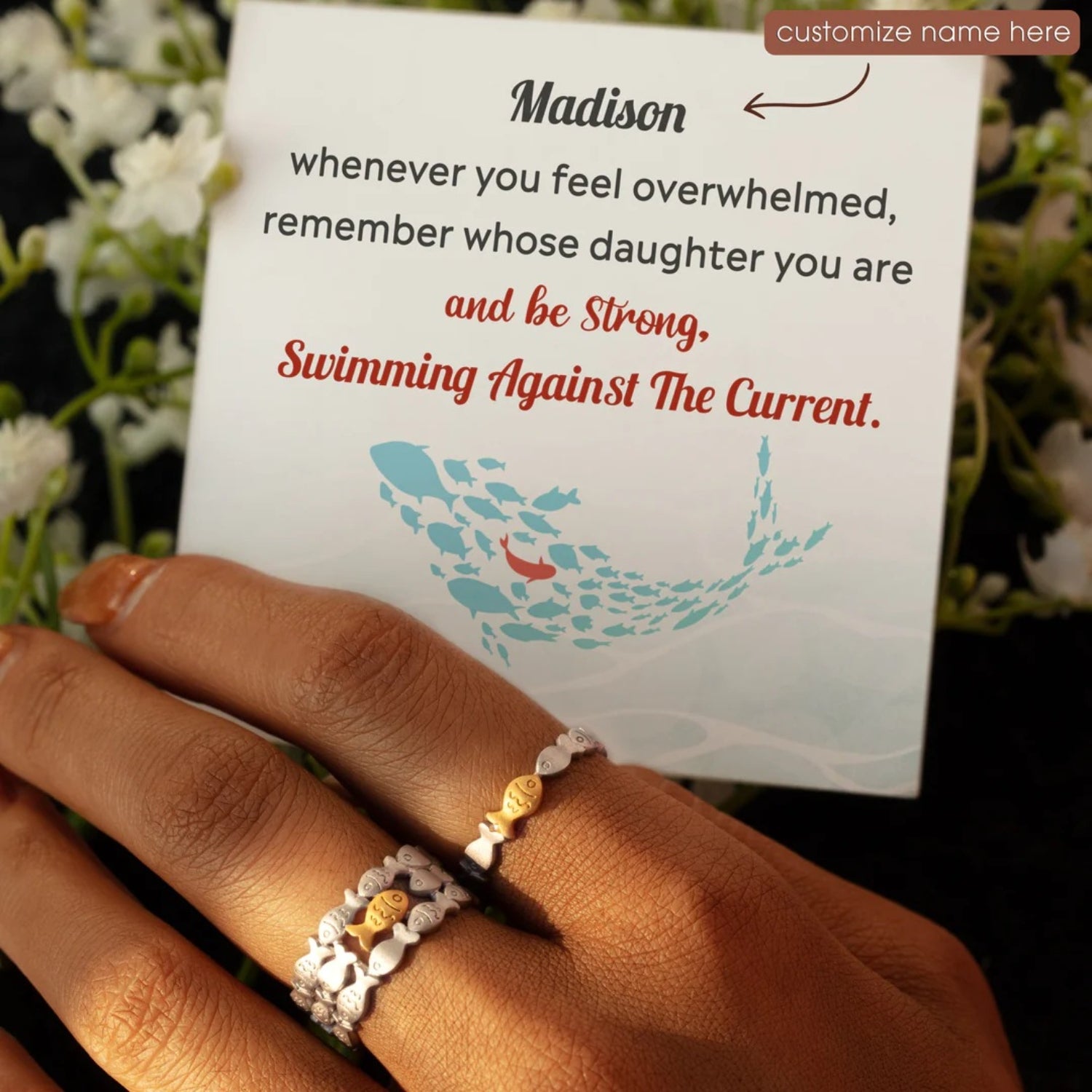 925 Sterling Silver Fish Open Ring 582aae1f-1f7e-46fd-868a-26e020920f02-Max Trendsi