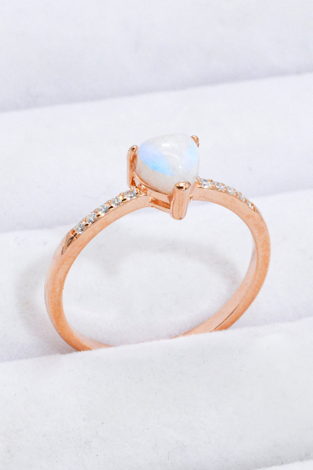Natural Moonstone Heart 18K Rose Gold-Plated Ring 5844f1bad51546458d0e46abde28a6e3-Max Trendsi