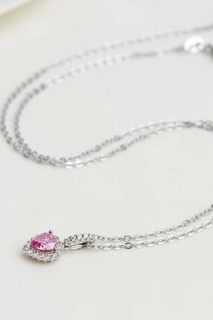 1 Carat Moissanite Heart Pendant Necklace 590959b5c8154301aa6bcb1402bda6a0-Max Trendsi