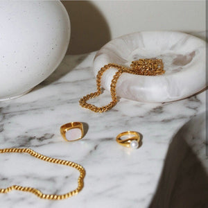 18K Gold Vintage Simple Cuban Chain Design Versatile Necklace 59371e9b-8021-45e3-84f7-0119554724a2 Artshiney