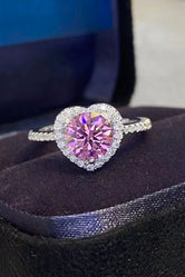 Lifelong Journey 1 Carat Moissanite Heart Ring Pink Heart 5959a1efc02a41a0b5c30f2f68ac43f2-Max Glownestbest