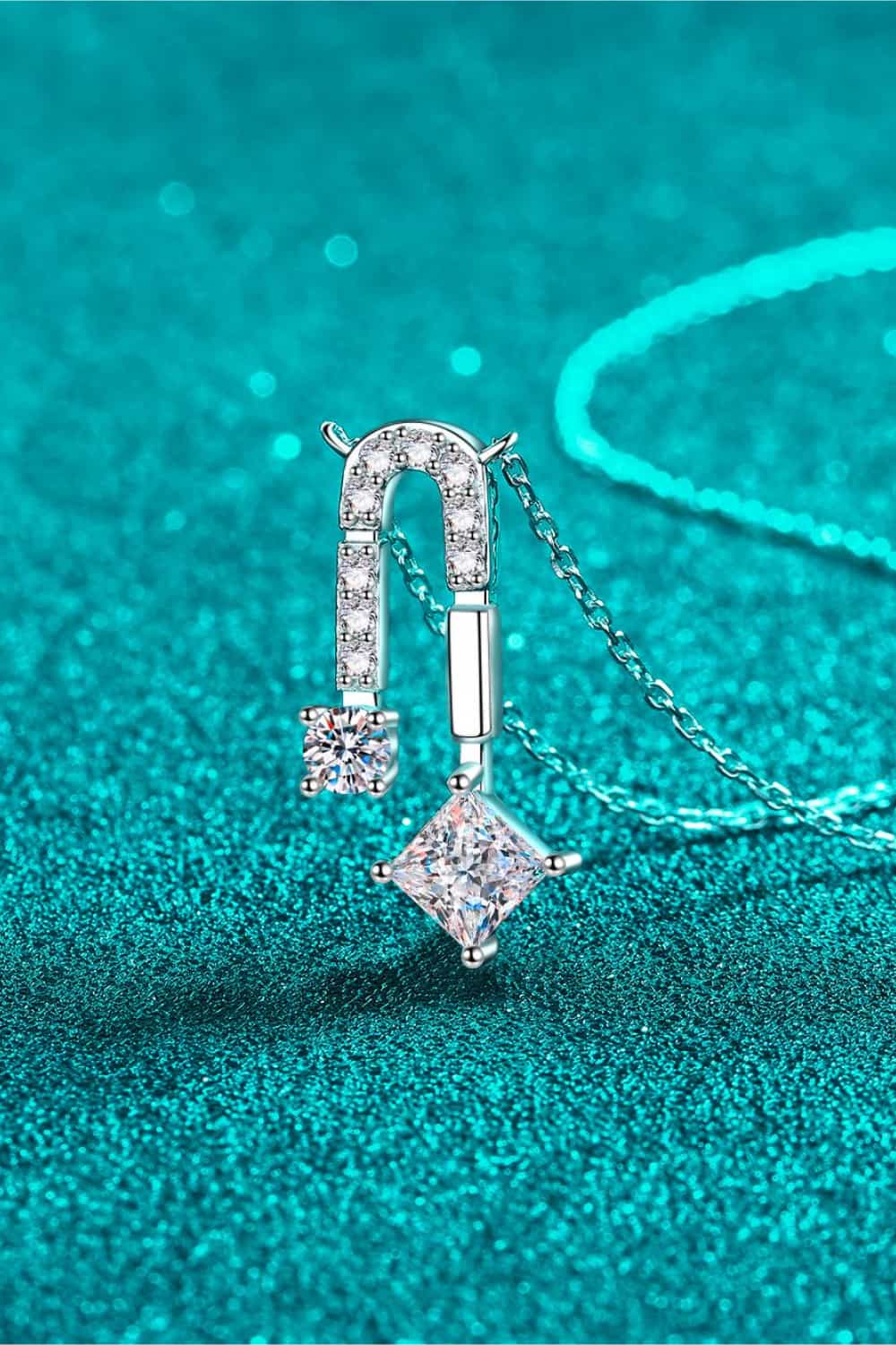1.3 Carat Moissanite 925 Sterling Silver Necklace 59e7048a86004241890c7c29d089cef4-Max Trendsi