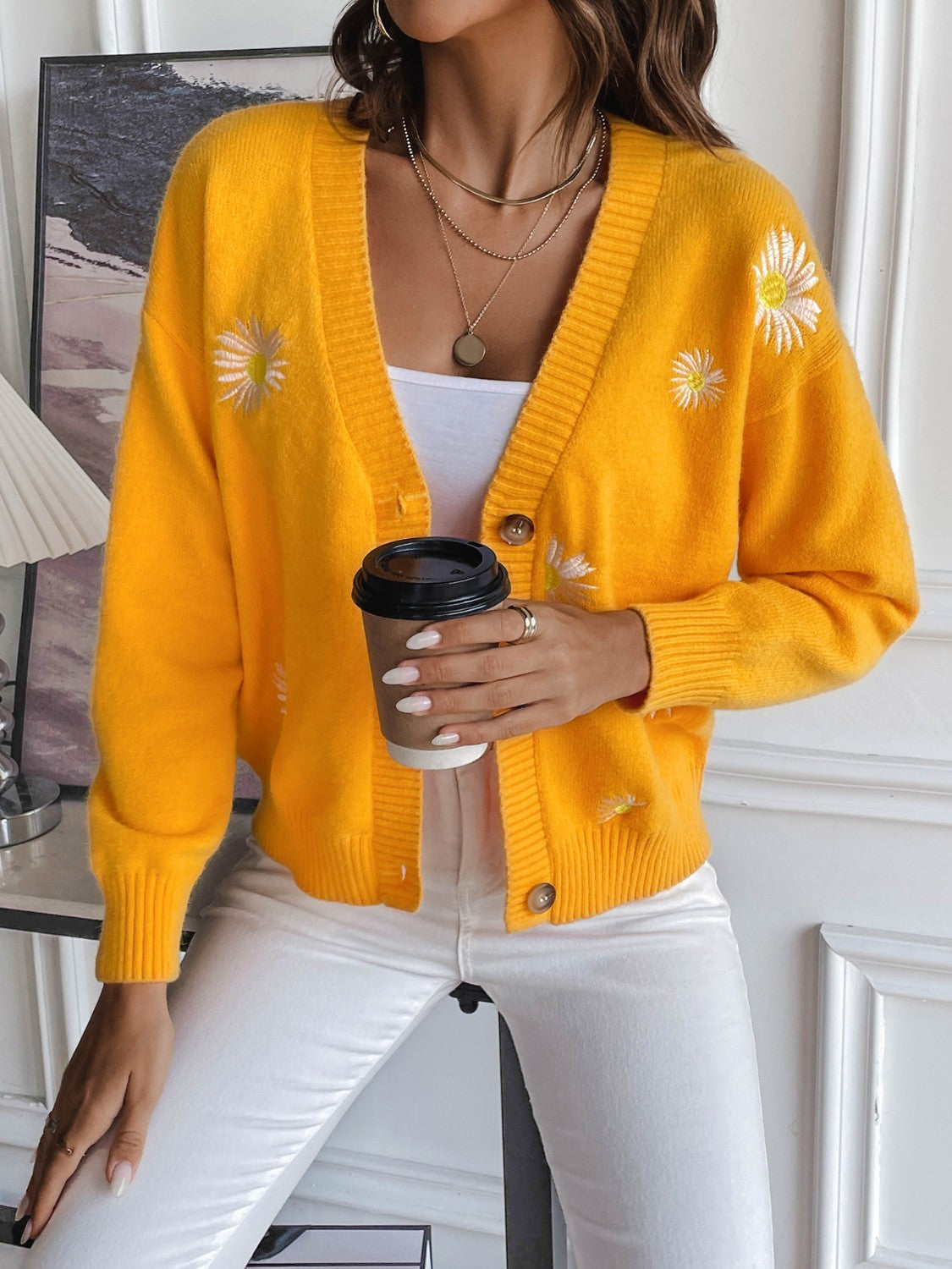 Glownestbest® | Floral Button Up Cardigan 59f7830cc2964ae2bbbc993ae329c3ff-Max Glownestbest