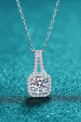 Look Amazing 2 Carat Moissanite Pendant Necklace Silver One Size 5ab56ef572ed4bf2837b801da0ca2685-Max Trendsi