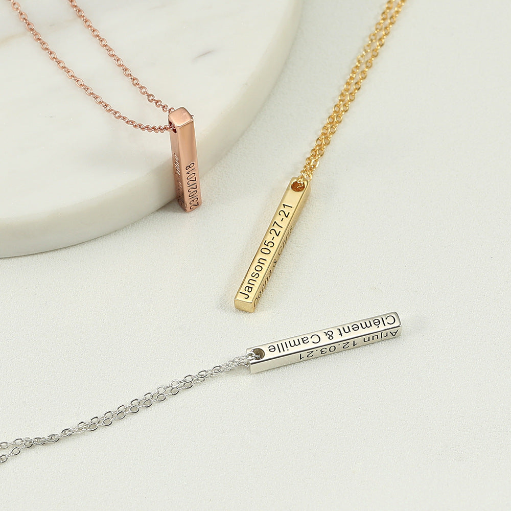 Simple atmosphere can be customized name design all-match necklace 5abb312d-2a18-4442-a2ad-8879866a2858 Glownestbest