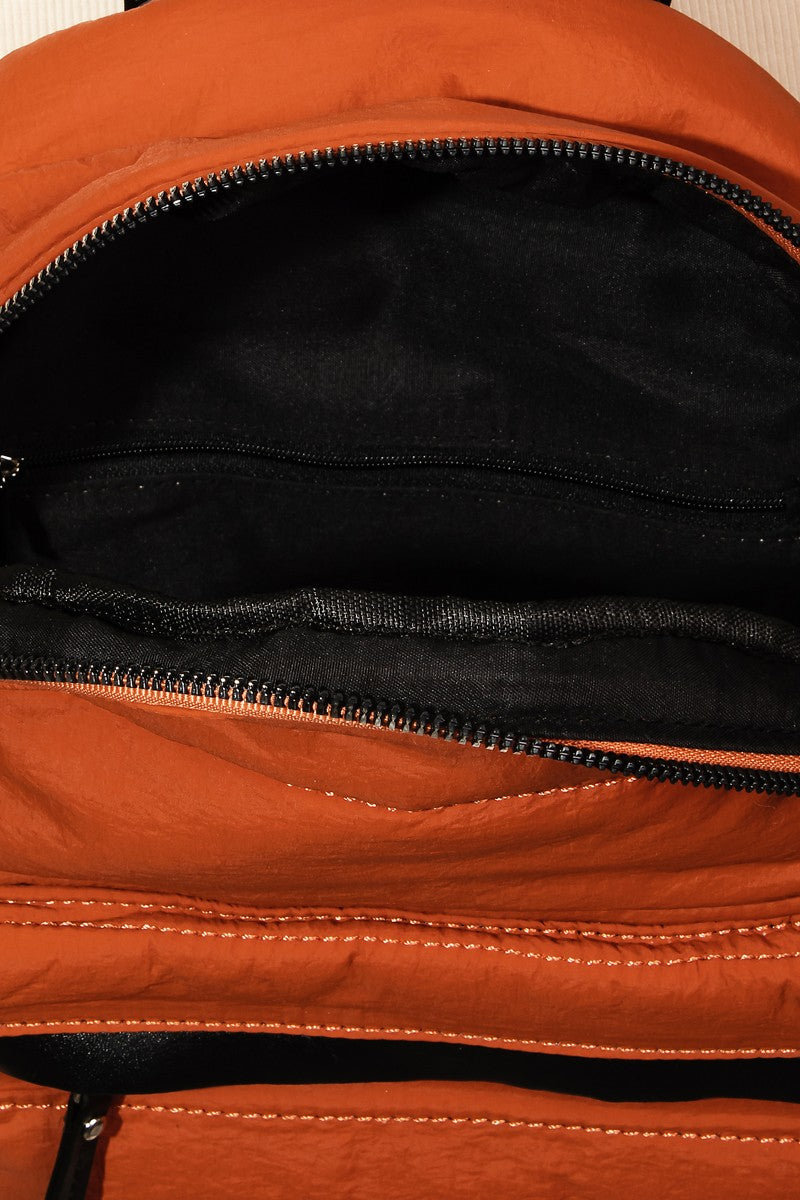 Fame Adjustable Strap Nylon Backpack Bag 5b29b477-d81d-4241-94ba-2388af9f8951-Max Trendsi