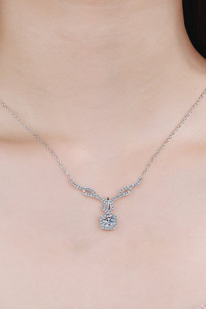 Right On Trend Moissanite Pendant Necklace 5b45a30b0d32403b804b85877e2e1879-Max Trendsi