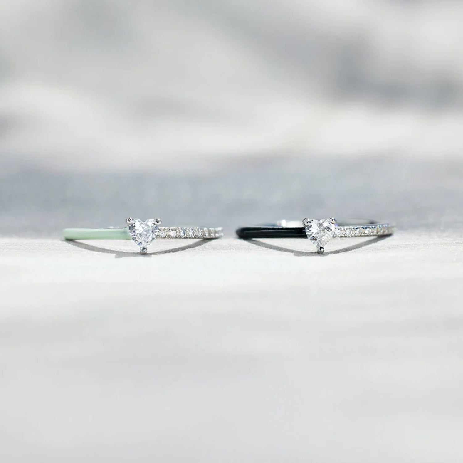 Heart Shape Inlaid Zircon Enamel Ring 5b5debea-b06a-4ded-827e-da82c6da873e-Max Trendsi