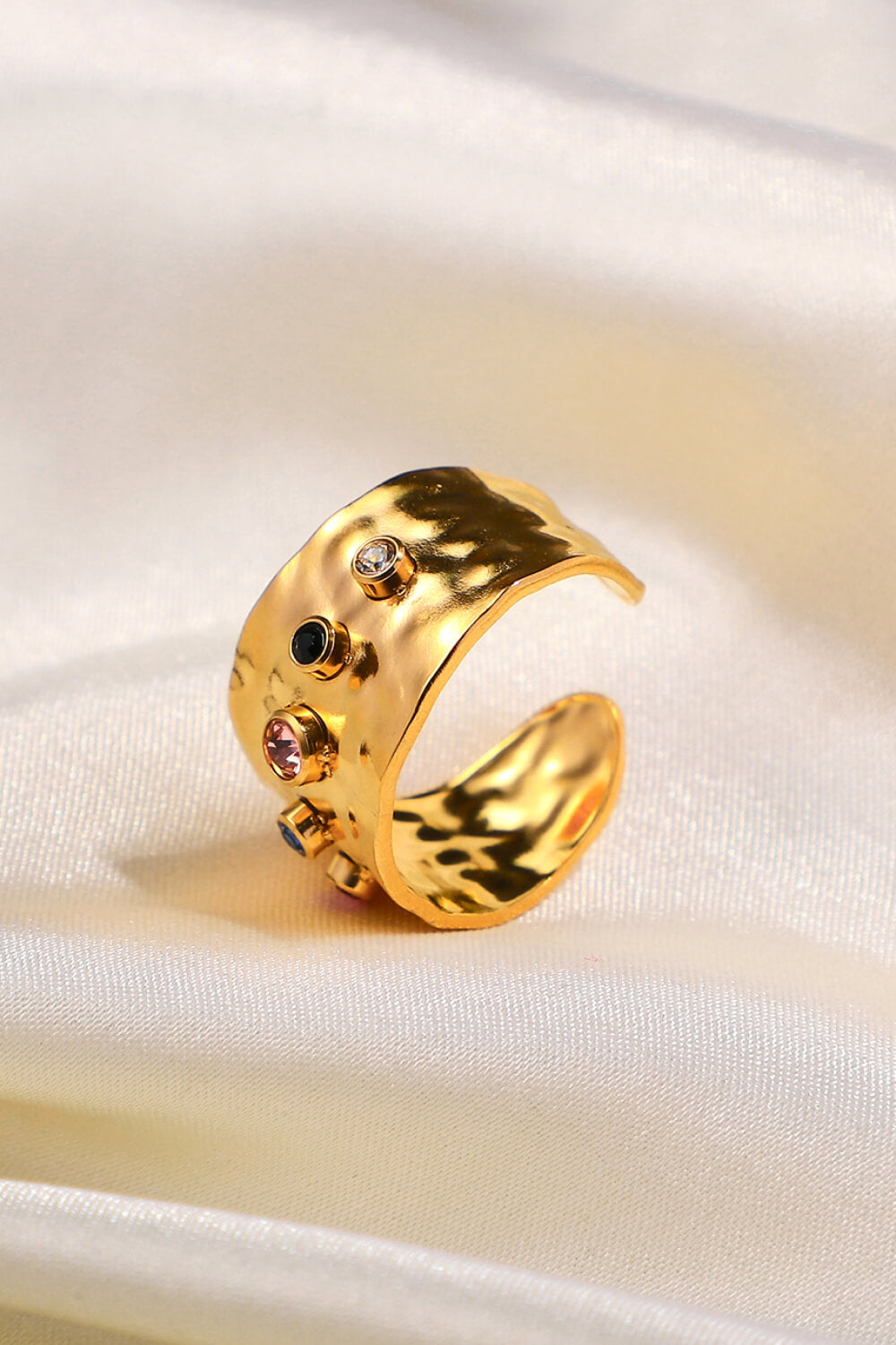 18K Gold-Plated Zircon Ring 5b727bcdfaaa493caaa7348ee596e453-Max Trendsi