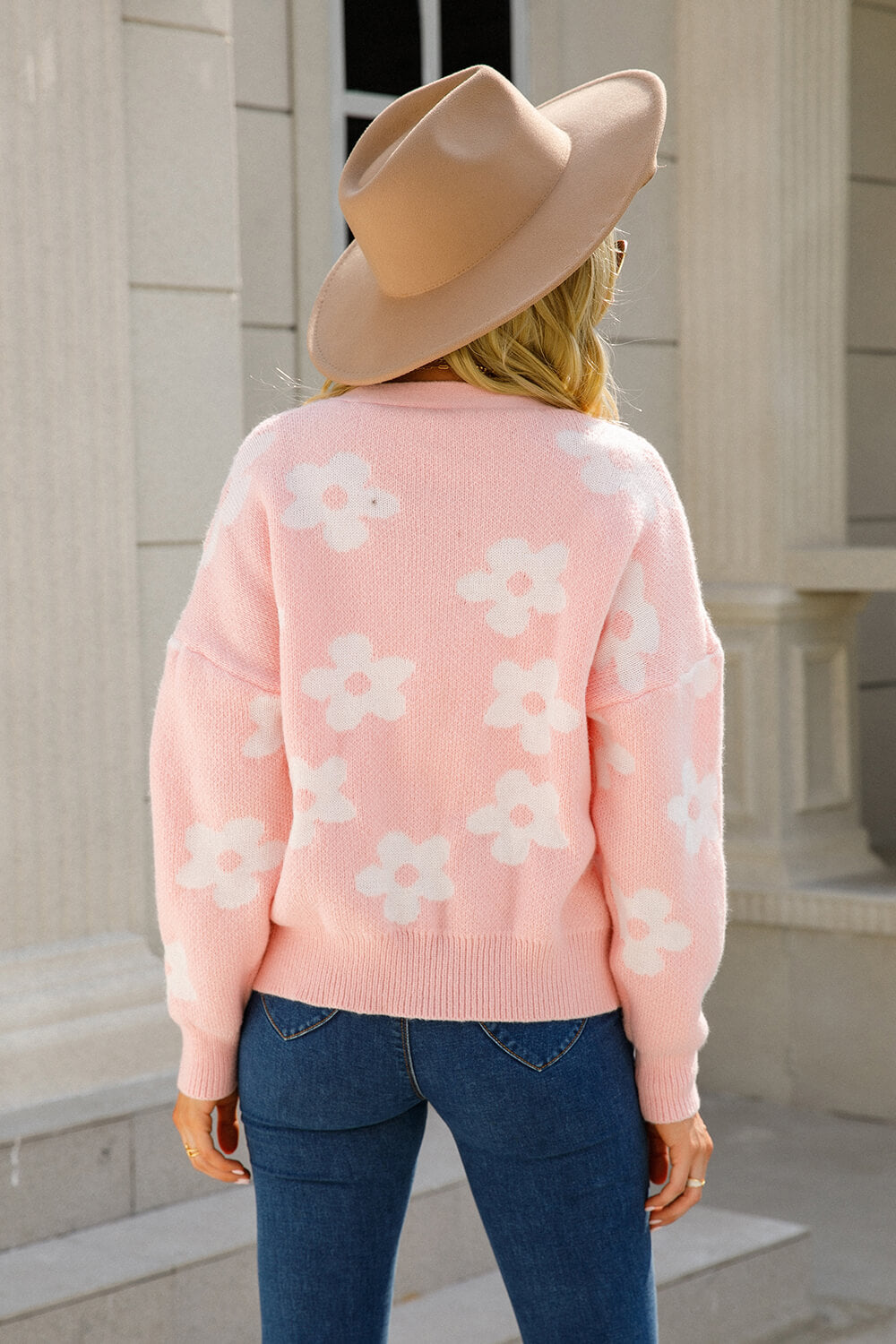Angel Wings Floral Dropped Shoulder Button-Up Cardigan 5b7ce5eeae184edeaa2f966c1ce258a1-Max Glownestbest