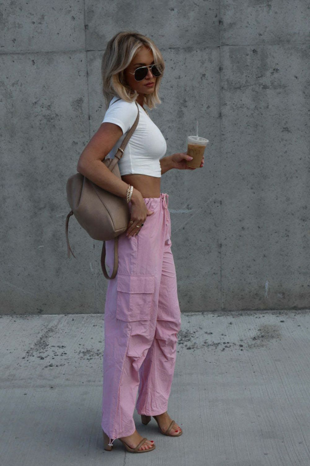 Drawstring Straight Pants with Pockets 5c6e5a0f905b48c6ae4d1f81c207a868-Max Trendsi