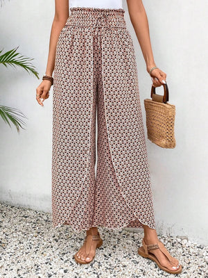 Tied Printed Wide Leg Pants 5cab0053-63f0-448e-bf79-cf2a88215305-Max Trendsi