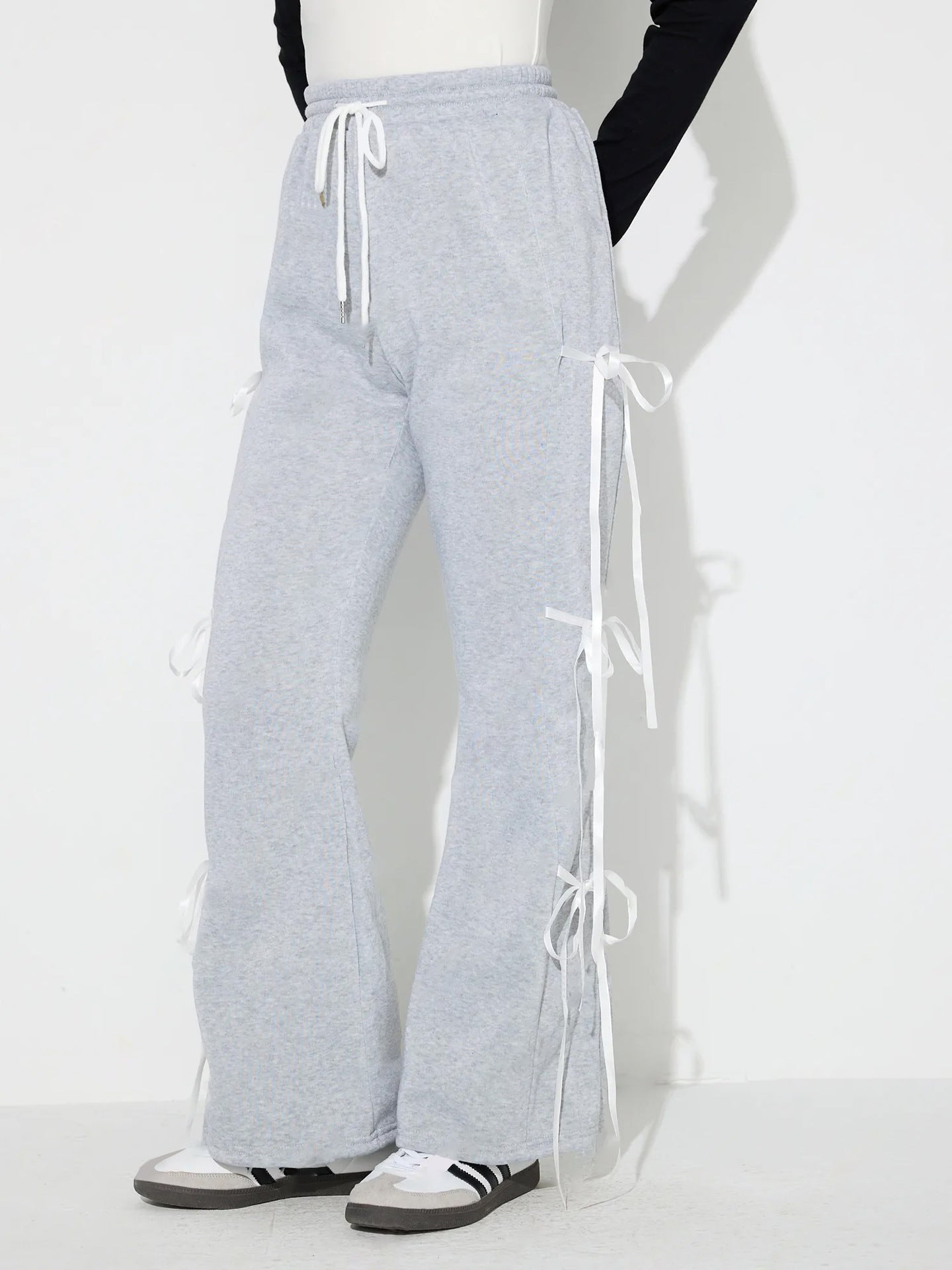 Drawstring Bow Pants 5d5c3f78-f883-49a2-b07c-4a4f753b910e-Max Trendsi