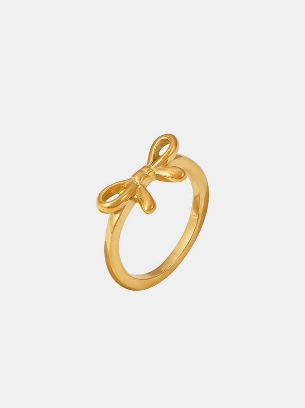 Stainless Steel Bow Ring Gold 5d710260-b150-41d8-87cf-daa63b3045d0-Max Trendsi