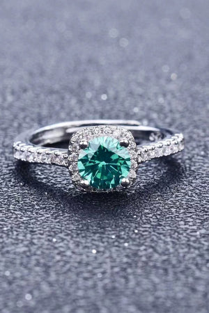 Adored 3 Carat Moissanite Platinum-Plated Cluster Ring 5d7e4f59ec1746bea33325cf5a83cb22-Max Glownestbest