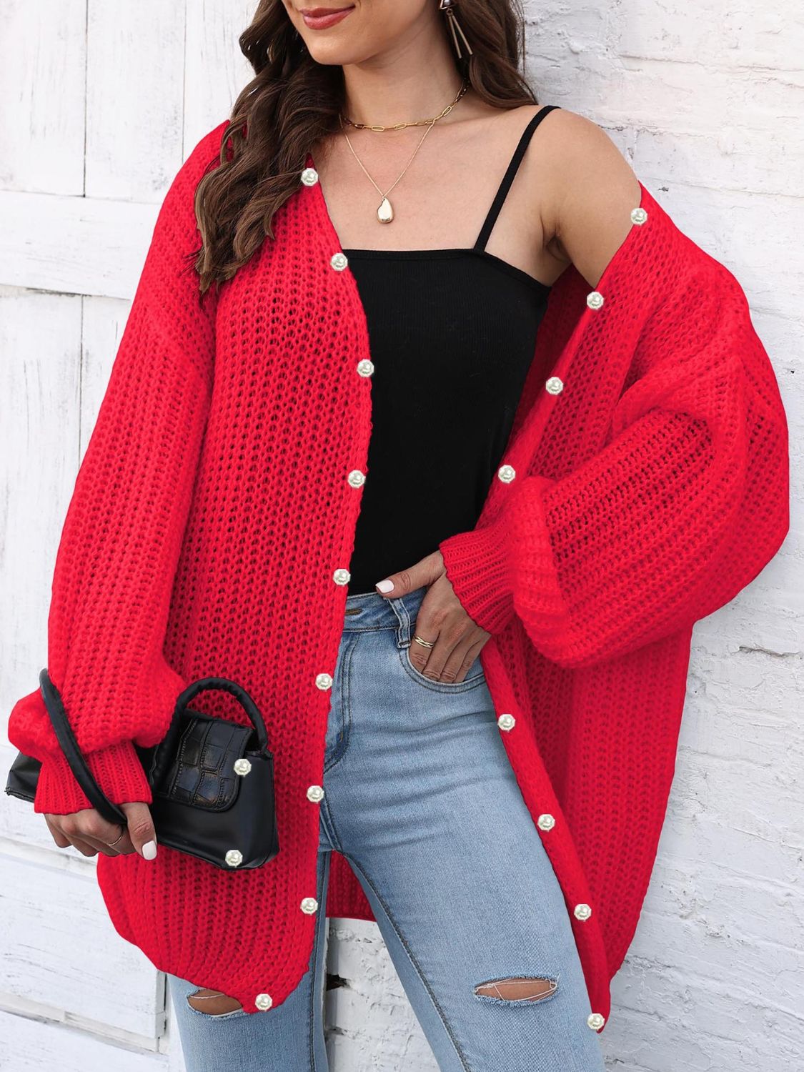 Open Front Long Sleeve Cardigan 5d8f5520-6d90-4126-bf54-cd507f7cb7f9-Max Glownestbest