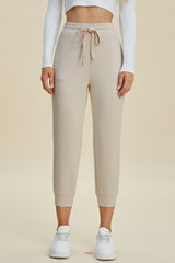 Basic Bae Full Size Air Scuba Drawstring High Waist Cropped Pants Beige 5e11c29b-50d4-45bf-bea0-edd97b6b38a1-Max Trendsi