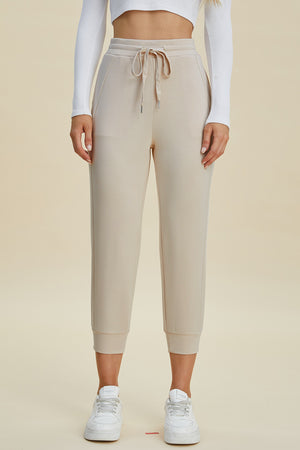 Basic Bae Full Size Air Scuba Drawstring High Waist Cropped Pants Beige 5e11c29b-50d4-45bf-bea0-edd97b6b38a1-Max Trendsi