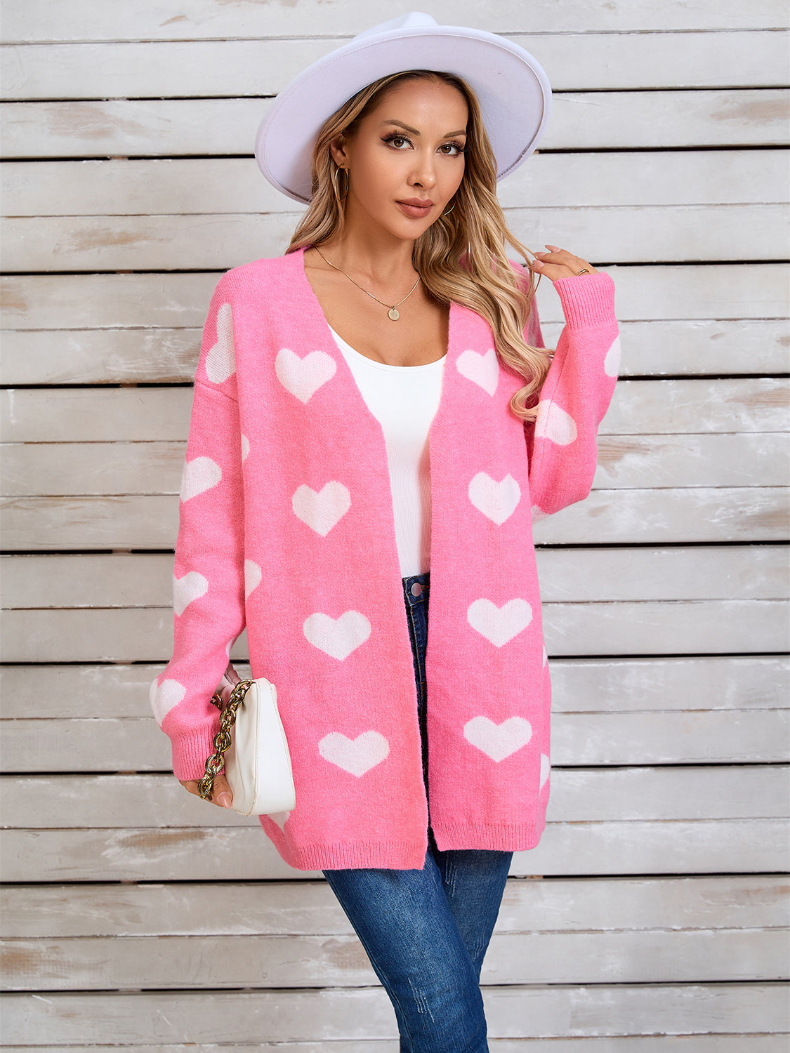 Heart Open Front Long Sleeve Cardigan 5e86c301-a736-4e5f-b313-948397d30ac9-Max Glownestbest