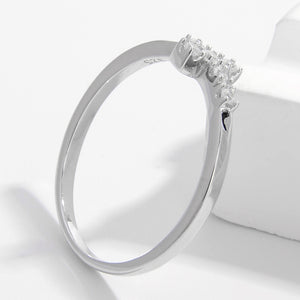 925 Sterling Silver Zircon Cross Ring 5f04e007-076d-479a-882b-f2ed8fac3370-Max Trendsi