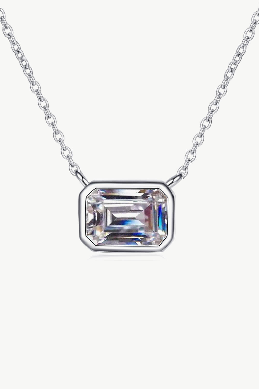 Beautiful Words 1 Carat Moissanite Pendant Necklace 5f479e7ea41f484997a4b2742dd67313-Max Trendsi