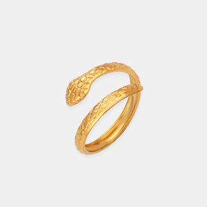Titanium Steel Snake Shape Bypass Ring Style B 7 600d6b47-13d8-4f6b-842d-df0f862e4b39-Max Trendsi