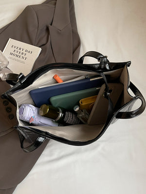 PU Leather Bow Shoulder Bag 60de7e06-6ec6-4c3f-9d88-2fcc05fecc6a-Max Trendsi