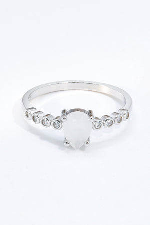 Teardrop Natural Moonstone Ring 6187b6d28fe44640a64f298f3cd86346-Max Trendsi