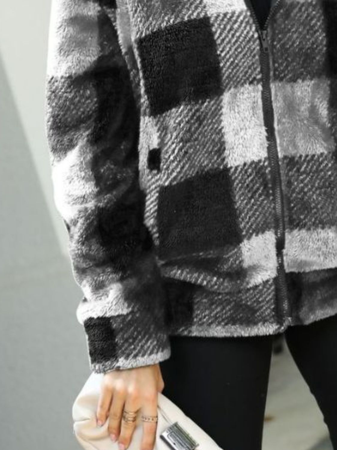 Glownestbest ® | Plaid Zip-Up Collared Jacket 623e3040153f4dfea573a1bf504db6ac-Max Glownestbest