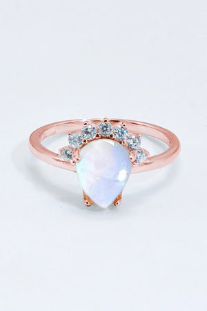 925 Sterling Silver Moonstone Ring Rose Gold 6241ed2338c14641ad9b5979bf306229-Max Trendsi