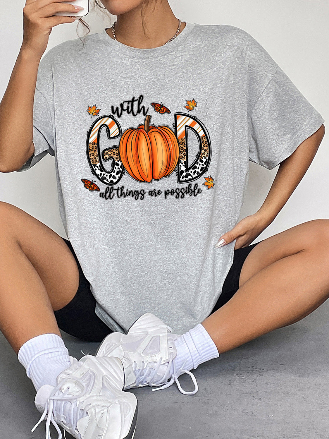 Glownestbest ® | Round Neck Short Sleeve Graphic T-Shirt 62498c2740a2433c95feadef87de2779-Max Glownestbest