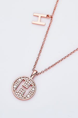 Moissanite A to J Pendant Necklace 625c225dd9844244ace7611a54d076b3-Max Trendsi