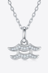 Moissanite Constellation Pendant Necklace Aquarius One Size 636175c584114331af9118ba9eeb9e73-Max Trendsi