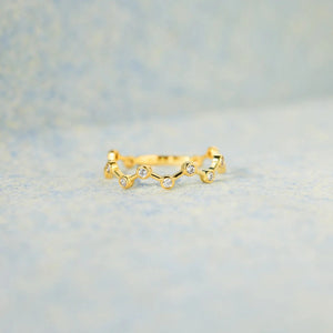 18K Gold-Plated 925 Sterling Silver Zircon Ring 63ffa290-4e97-4478-9916-d13fb6202ac8-Max Trendsi