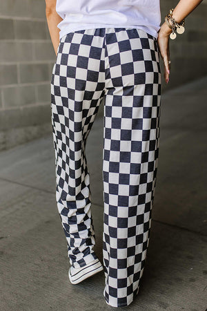 Checkered Wide Leg Pants 645cfcc4-5219-4ed4-9403-904822bb43f8-Max Trendsi