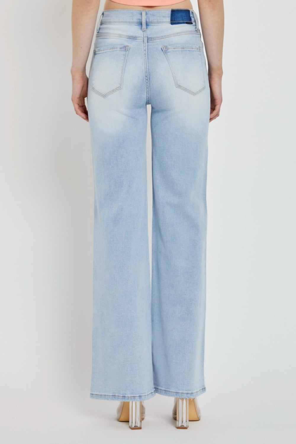 RISEN Full Size Wide Leg V Dipped Front Waist Jeans 64c53289-a0f3-4bc3-b697-9806e2e5c3c3-Max Trendsi