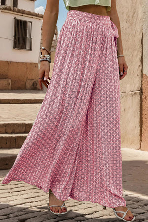 Perfee Printed Tied Wide Leg Pants 64df451e-b2df-4f44-945e-1c8281bf1829-Max Trendsi