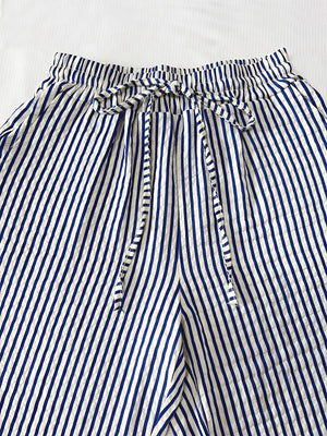 Drawstring Striped Elastic Waist Pants 650875ec-81e4-4175-b07d-b11db01c1064-Max Trendsi