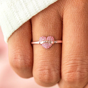 MOM Heart Shape 925 Sterling Silver Engraved Ring 650c8eb4-3ddd-4e56-a880-fe59575af602-Max Trendsi