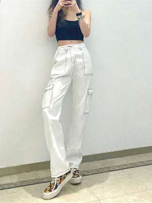 Straight Jeans with Pockets 656ae0b901b645c987c36d2ec9a6c4bf-Max Trendsi