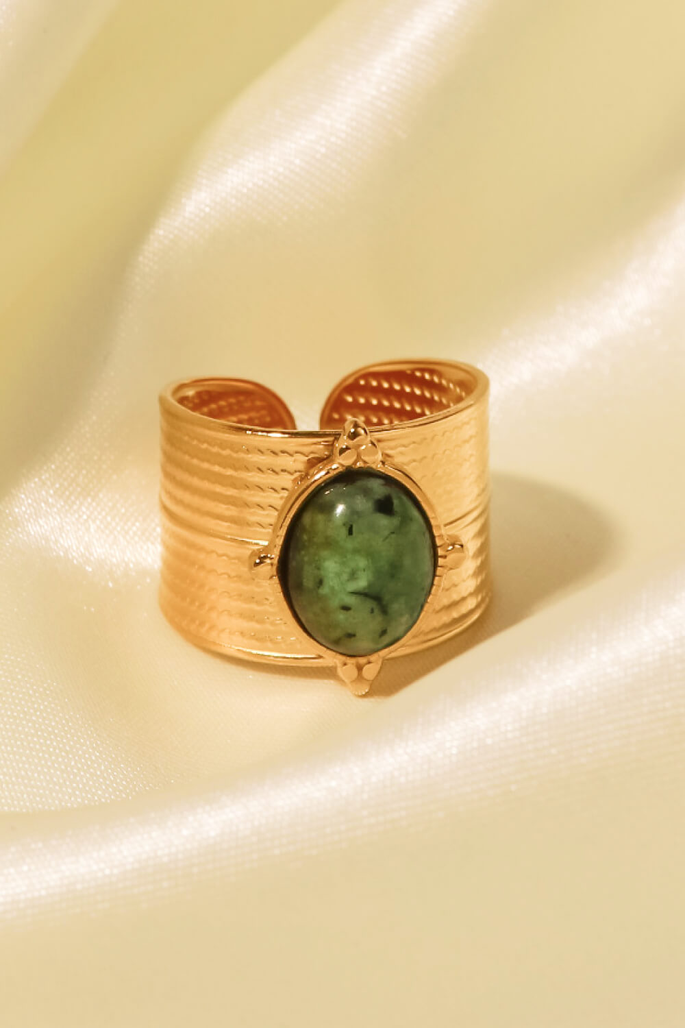 18K Gold-Plated Wide Open Ring 656c3d290c4c4912b7a9354044618930-Max Trendsi